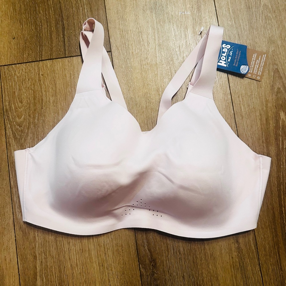 Brooks Dare Underwire Run Bra 40D Rosewater Pink High Impact Sports Bra 350078